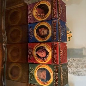 The Lord of the Rings, The fellowship of the rings glass Goblets collection. NIB